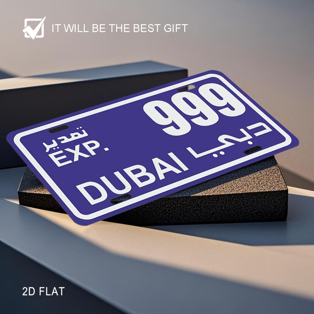

It Will Be The Best Gift Dubai D Flat Aluminum Metal Sign Retro City Themed Wall Decor for Home Bar Cafe Office Living Room 15x30cm(5.9x7.8inch)