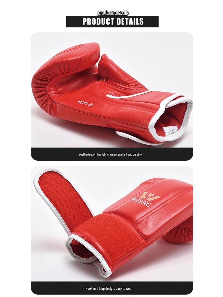 Jiuri Boxing and Sanda Gloves with Open Thumb Design for Adults and Children