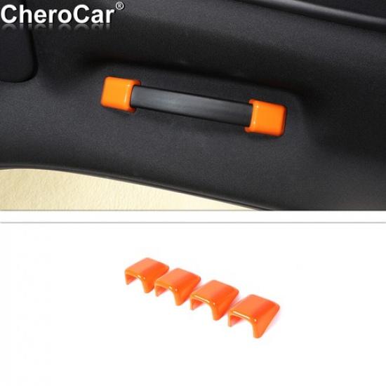 

4pc Inner Roof Grab Handle Trim Cover For Dodge Challenger 2010- Accessories