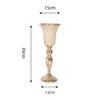 Golden Candle Holder Metal Art Flowers Vase Creative Flower Stand  Wedding Party Props