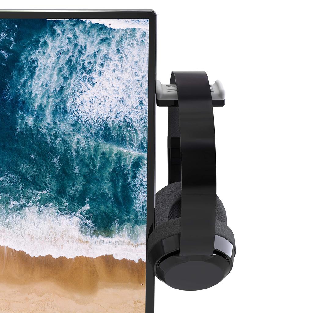 TotalMount Monitor Stand for Headphones and Headsets holder saves desk space and protects your (Premium-grade headphones)