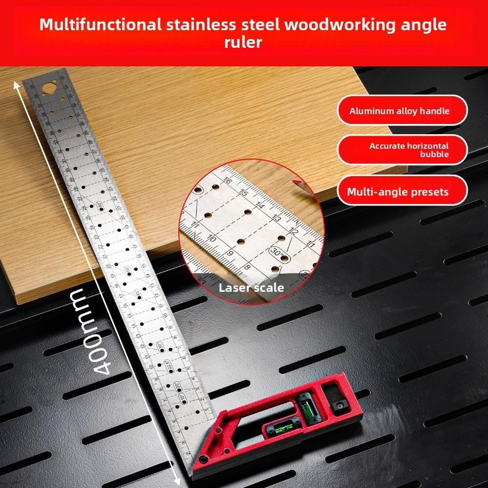 L-shaped Right Angle Ruler High-precision Measuring Ruler New Woodworking Angle Ruler