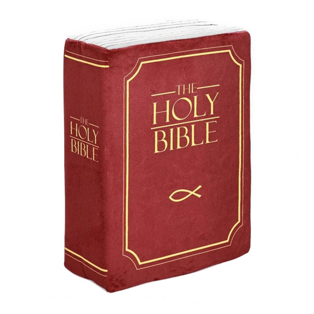 Bible Verse Pillow Faith Plush Pillow Christian Home Accent Realistic Bible Pillow Book Plush Throw Cushion Wear Resistant Sofa