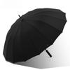 16-rib Steel Reinforced Long Straight Handle Semi-automatic Umbrella Rainproof Windproof Sturdy Men's Business Golf Umbrella