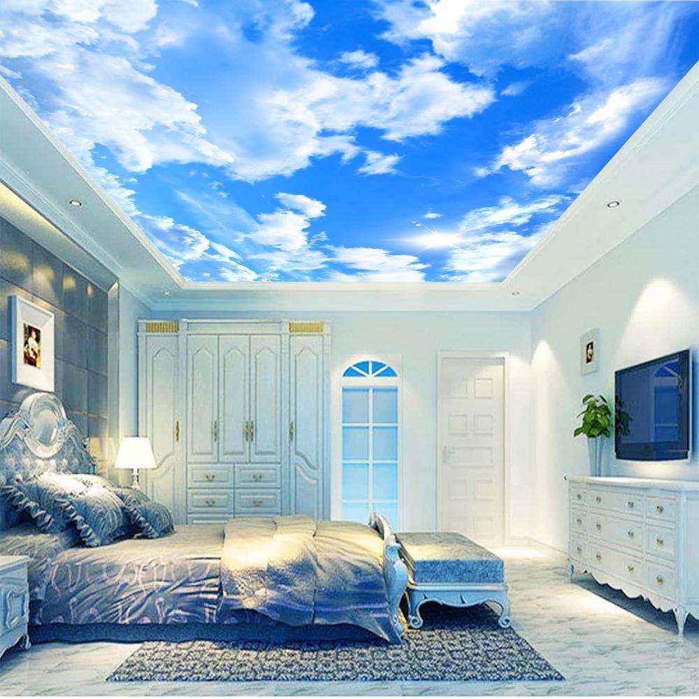 Ceiling Wallpaper Sky Wall Mural Kids Room Bedroom Living Room Cloud Murals For Ceilings
