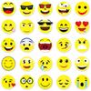 50PCS Cute Smiley Face Emoji Stickers for DIY Water Bottles, Skateboards, and Luggage - Waterproof and Durable