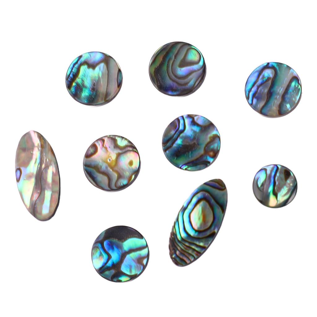 9PCS Saxophone Finger Pads Saxophone Key Buttons Musical Instrument Accessories Multiple Sizes C351 Color Scallop