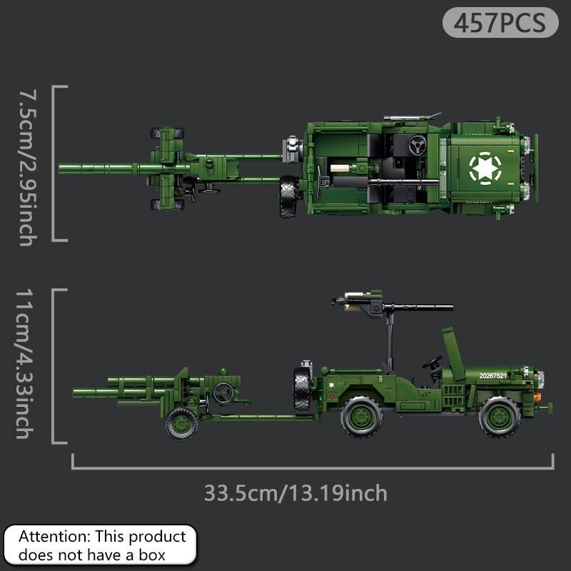 

M36 tank building blocks, anti-aircraft gun armored vehicle military puzzle assembly toys, children s handmade DIY boys gifts