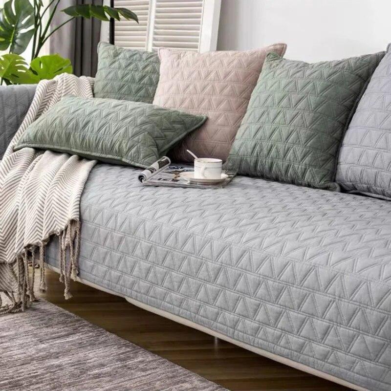 Cotton Sofa Cover Sofa Towel for Living Room Modern Univeral Couch Cover Sofa Chaise Cover Lounge Covers for Sofa 1/2/3/4 Seater