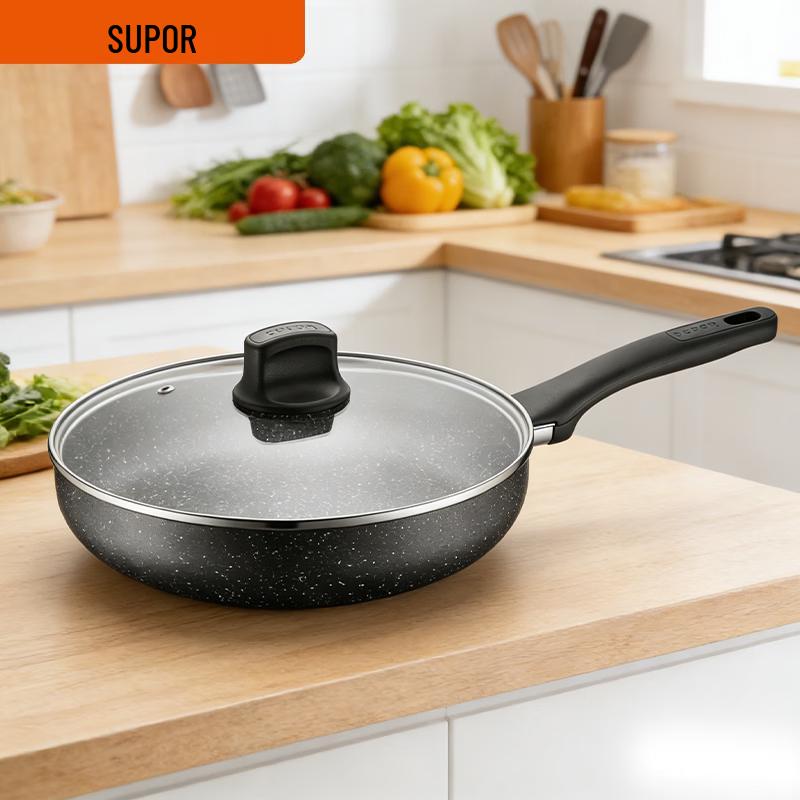 

SUPOR Starstone Non-Stick Frying Pan with Lid