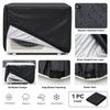 Silver-Coated Fabric Air Conditioner Cover UV Resistant Water Resistant Outdoor AC Cover Snap Buttons Ventilation