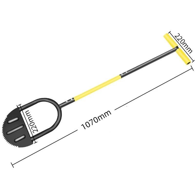 Manual Half-Moon Serrated Edging Shovel for Gardening
