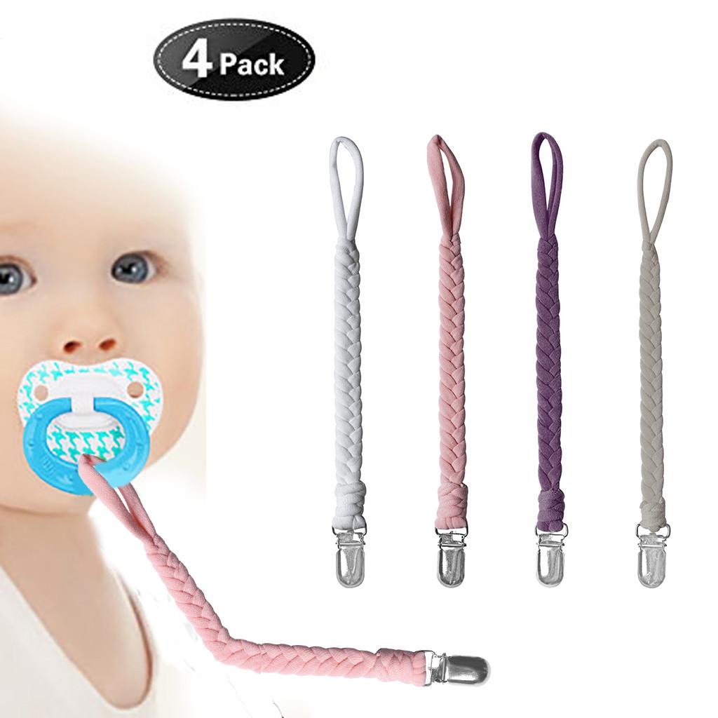 Buy Useful Baby Hand Woven Pacifier Anti-Drop With Bow Rope at ...