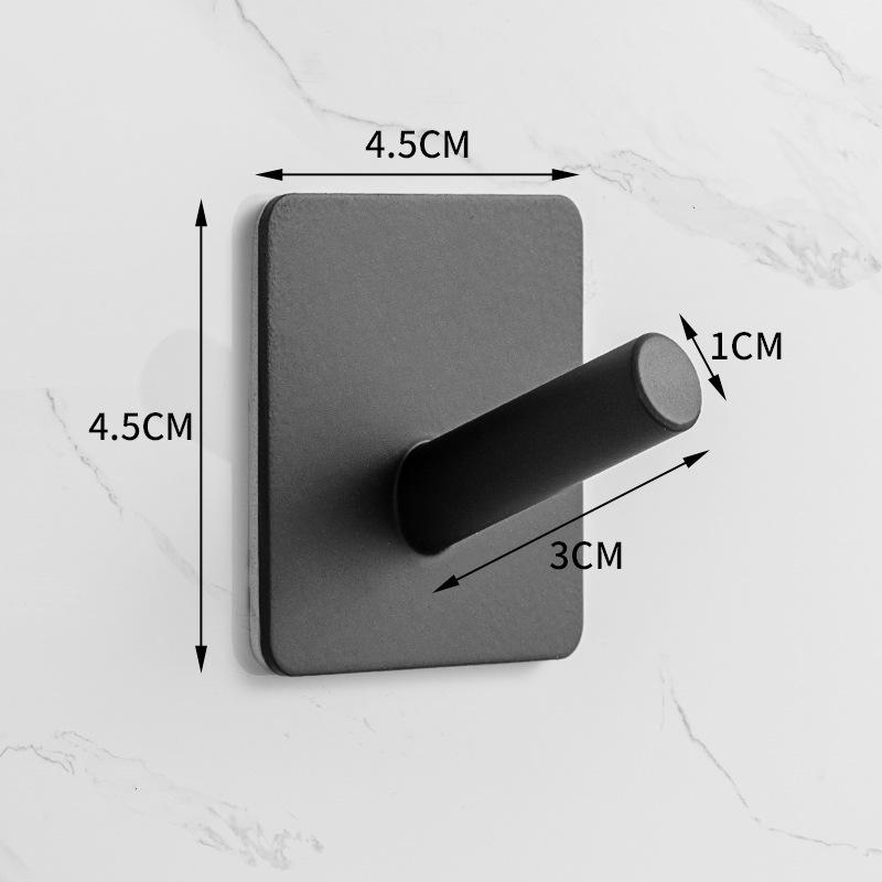 Traceless 304 Stainless Steel Adhesive Hook for Bathroom & Kitchen