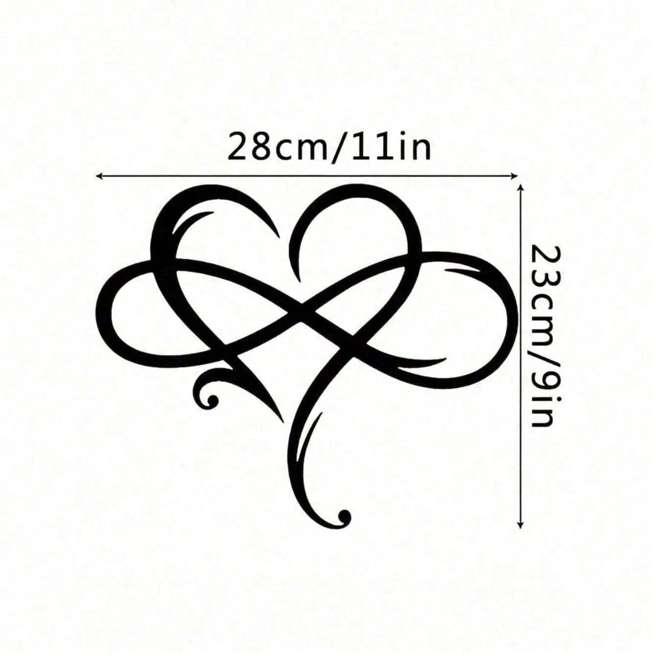 Geometric Heart Wall Decor Romantic Metal Sculpture Minimalist Art Living Room Bedroom Modern Boho Gift