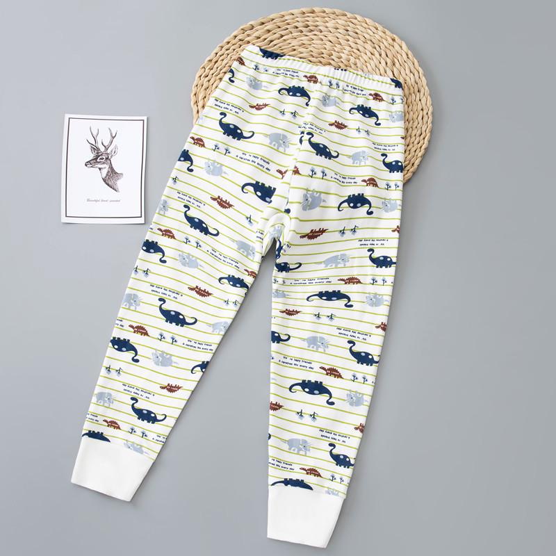 Dziecięca bawełniana piżama Jednokolorowe spodnie jesienne dla chłopców i dziewcząt