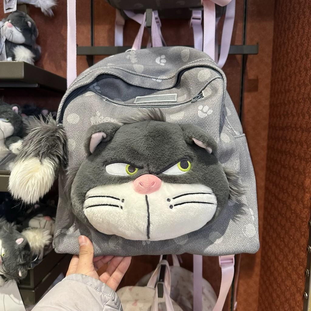 Lucifer Plush Backpack With Cartoon Art And Soft Material For Leisure School