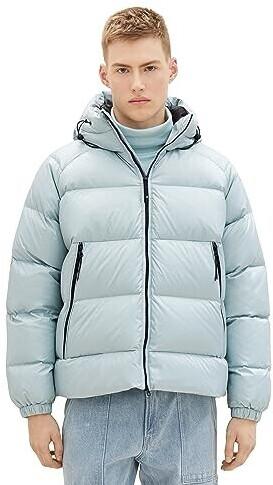 Mid-season Jacket Tom Tailor Denim Jacket with Recycled Down (1037392) Dusty Mint Blue