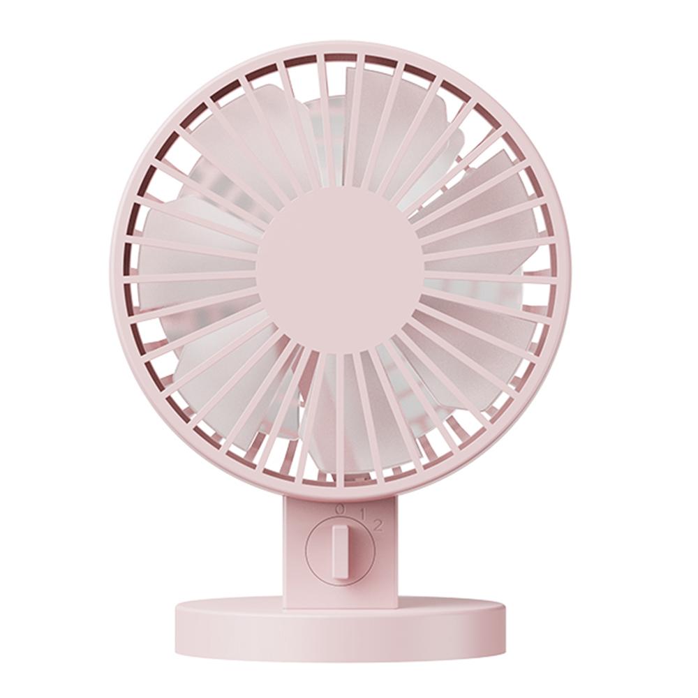 

WT8019 USB Mini Desktop Fan Summer Double Blade Angle Adjustable Cooling Fan Pink