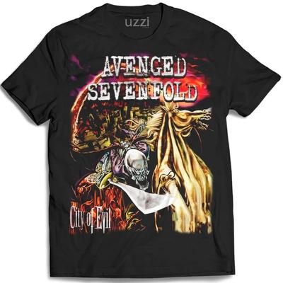 Metalowy zespół Avenged Sevenfold A7X Koszulka z nadrukiem Streetwear Moda Koszulka damska męska Casual Bawełniane topy oversize