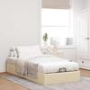 Vidaxl Struttura Letto Ottoman senza Materasso, Crema, 90X200 Cm, Tessuto