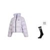 adidas Originals RegenDown Puffer CROP Down Jacket Unisex Light Purple IW8369