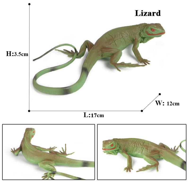 Oenux Simulation Reptile Lizard Chameleon Geckos Insect Animals Model Action Figure Collection Toys Kids Gift Home Decorations