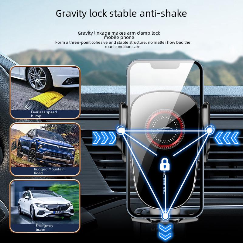 Doukuai Mechanical Navigation Car Phone Holder - Adjustable Air Vent Mount