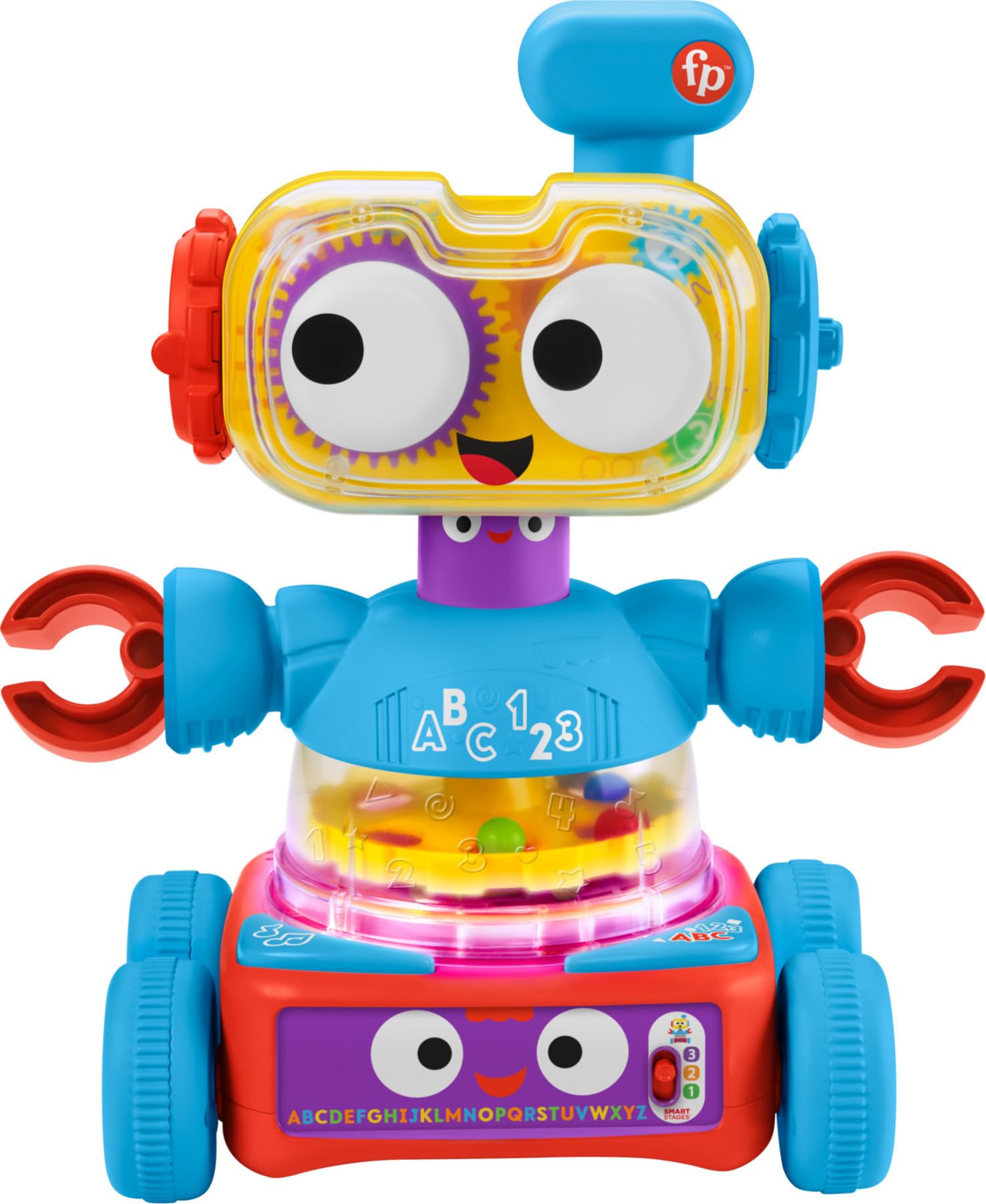 

[Ексклюзив від Amazon.co.jp] Робот-переслідувач, що обертається, Fisher-Price! Робот-іграшка, що обертається, для навчання [Вік 6 місяців - 5 років] GTJ60