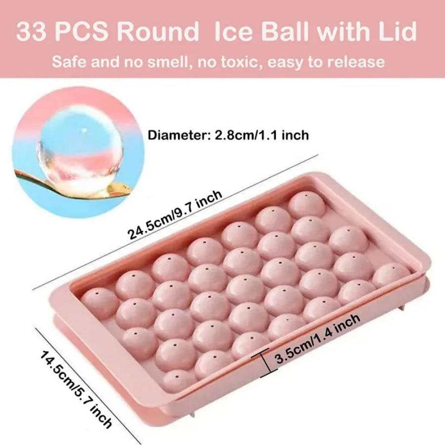 Boll Hockey PP Mold Frozen Whiskey Ball Popsicle Ice Cube Tray Box Food Grade Silicone Molds For Kitchen Kitchen Tools