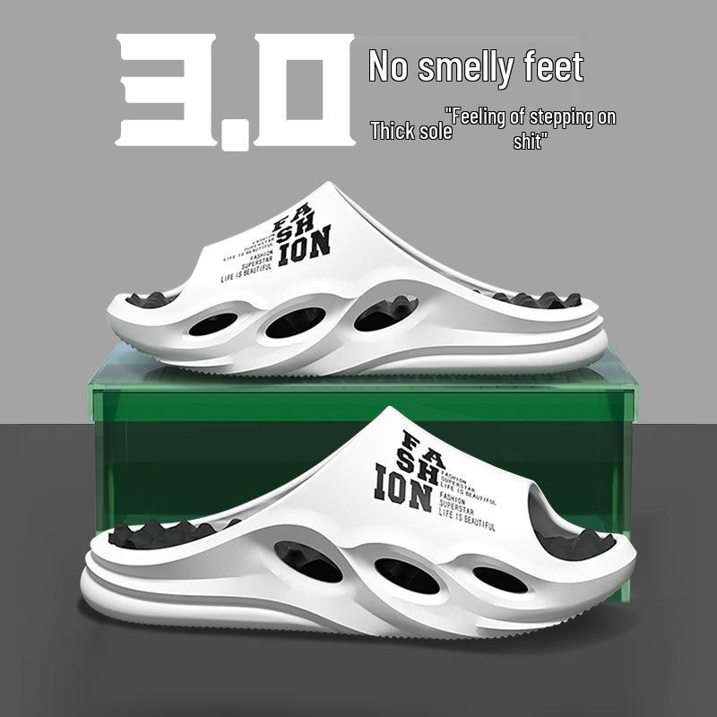 

Мужские уличные шлепанцы для кокосового пляжа: Трендовые, Нескользящие, Устойчивые к запаху летние тапочки для прохладного комфорта 45-46