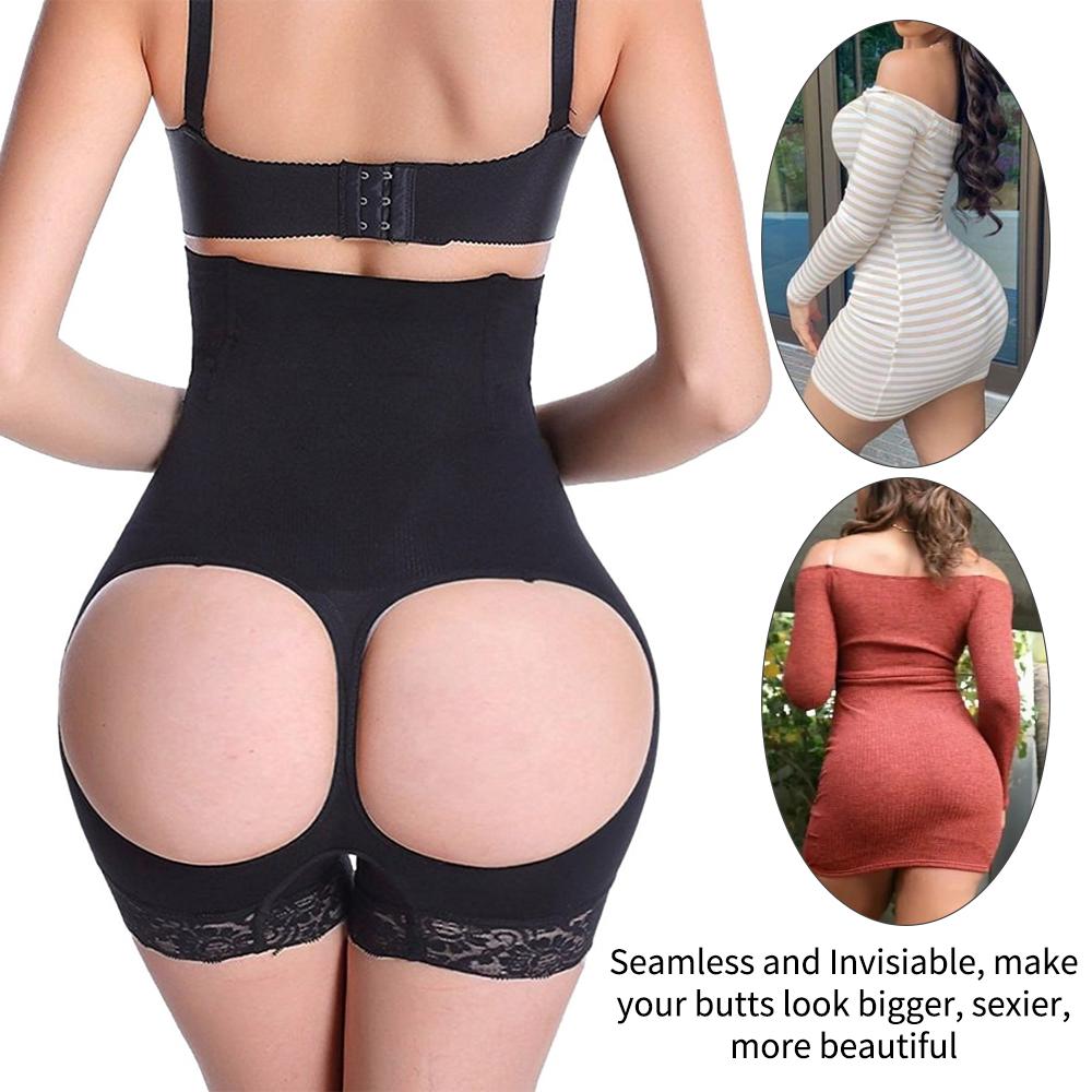 Frauen Shapewear Tanga Shorts Butt Lifter Bauch Steuer Höschen Hohe Taille Trainer BoyShort Abnehmen Unterwäsche Sanduhr Body Shaper