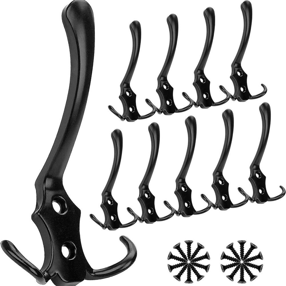 Double Hook Design Metal Wall Hooks Coat Hooks Iron And Zinc Alloy