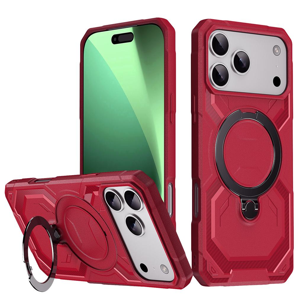 For iPhone 17 Pro Max Case Compatible with MagSafe Kickstand TPU+PC Phone Cover