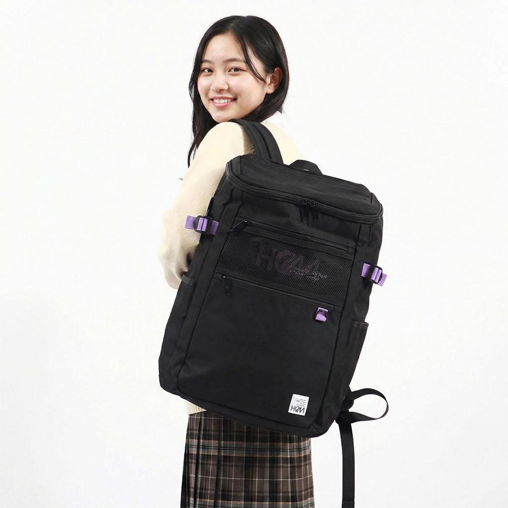 HeM Backpack School Backpack 30L Ray Box Type School Backpack Large Capacity for Middle School and High School Girls Commuting Club Activities Ladies
