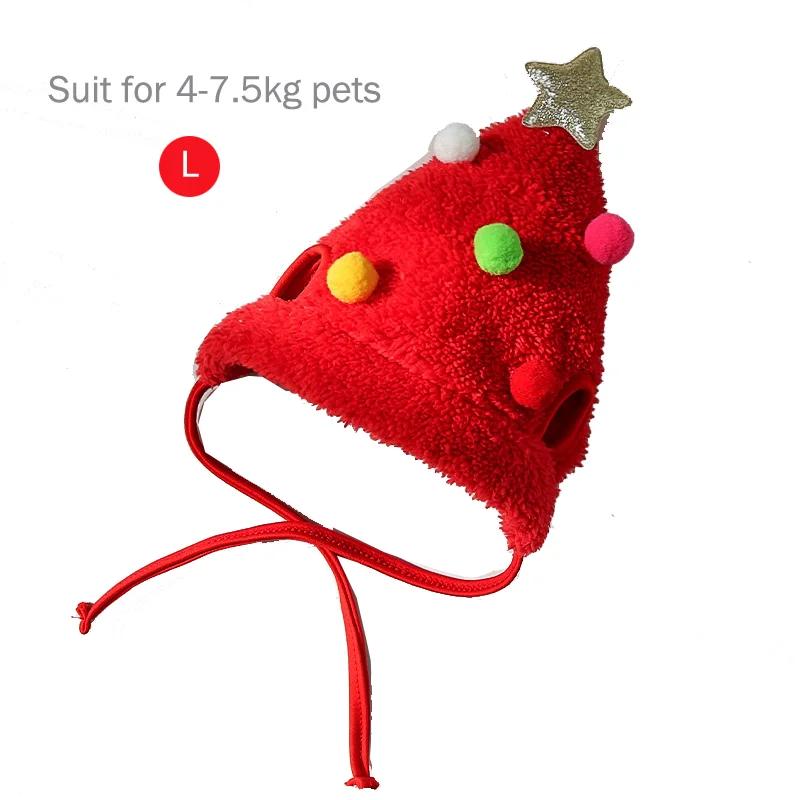 New Year Party  Clothes Accessories Gift Funny Dog Christmas Hat Pets Santa Bibs  Cosplay Costume Puppy Cap Cute Cats Bandana