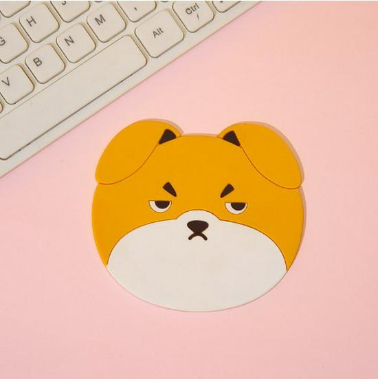 Adorable Cat & Puppy Silicone Coaster: Heat-Resistant, Non-Slip Placemat