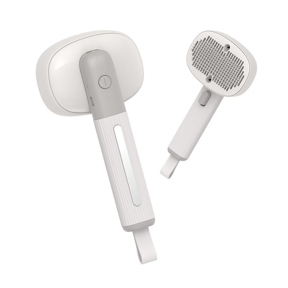 

Новинка 2024 года, товары для ухода за домашними животными, многофункциональная массажная щетка с отрицательными ионами, щетка для домашних животных, расческа для кошек и собак, самоочищающаяся щетка-пуходерка 223*93*60.5mm белый