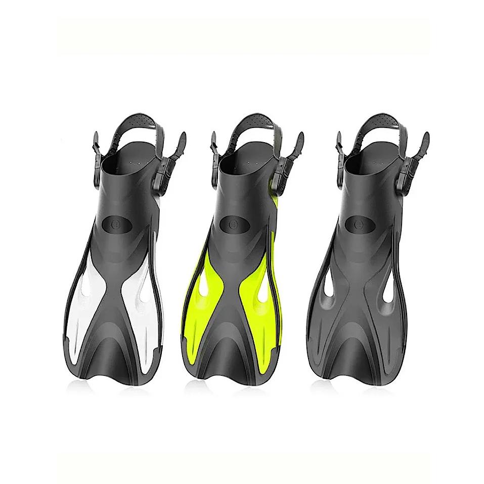 Aripioare profesionale de snorkeling Cataramă reglabilă Toc deschis Aripioare de înot anti-alunecare Pantofi de plajă oceanică Echipament pentru sporturi acvatice pentru adulți