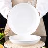 Jieyachie Household White Ceramic Plates