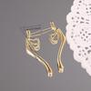 1Pc Fashion Pleated Earrings, Exaggerated Irregular Lines, Fashion Earrings