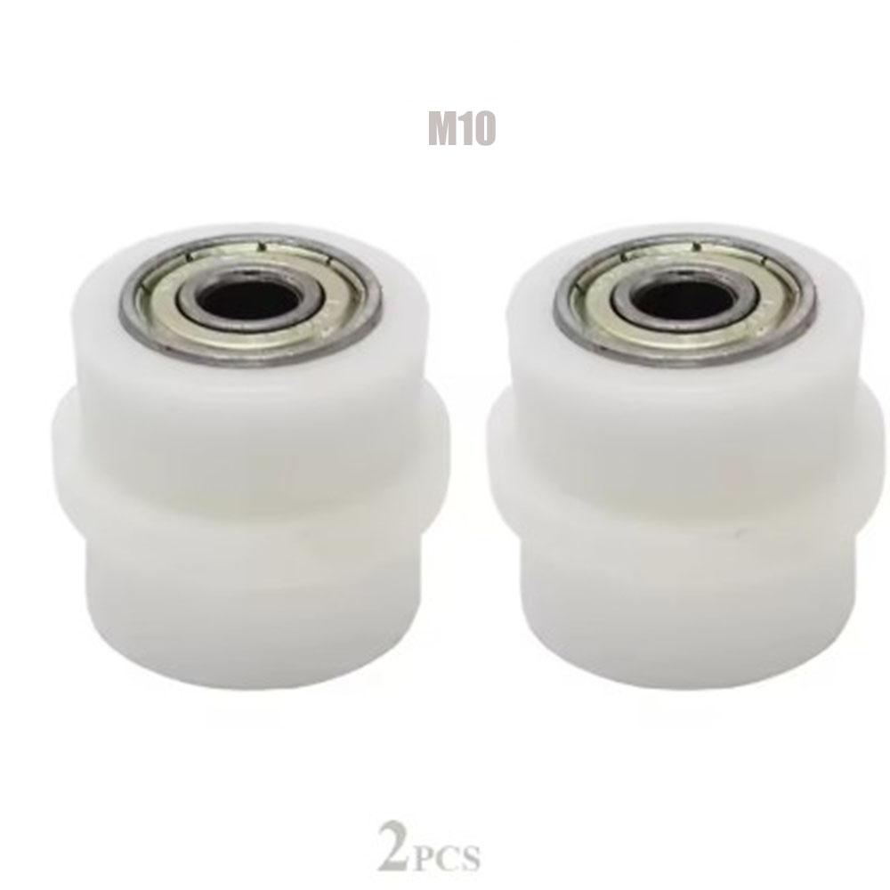 2pcs 8mm 10mm Motorcycle Chain Tensioner Motocross Wheel Guide Drive Roller Pulley ATV Moto Accessories Enduro Dirt Pitbike