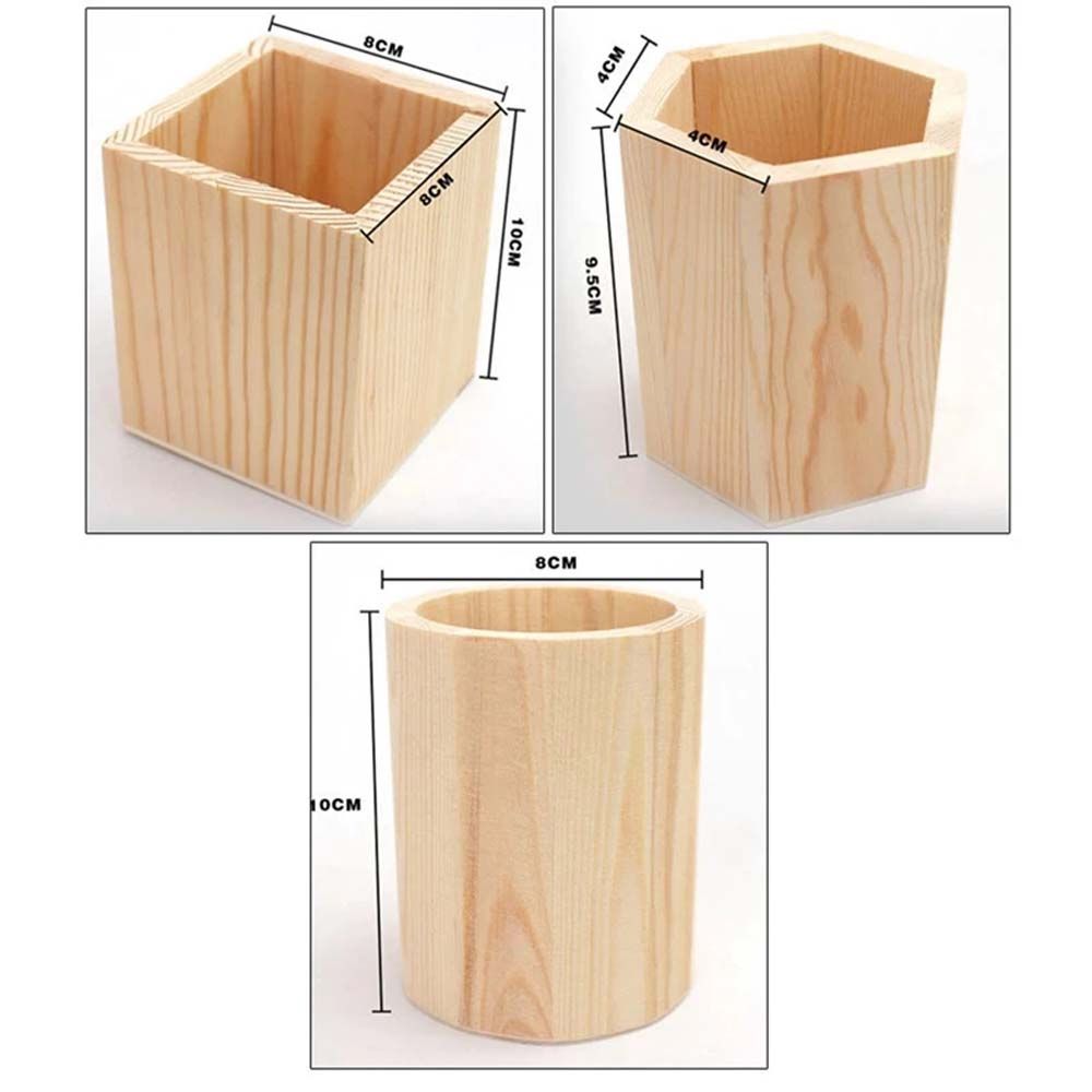 Stationery Office Desk Accessories Office Organizer Wooden Storage Box Pen Holder Pencil Holders