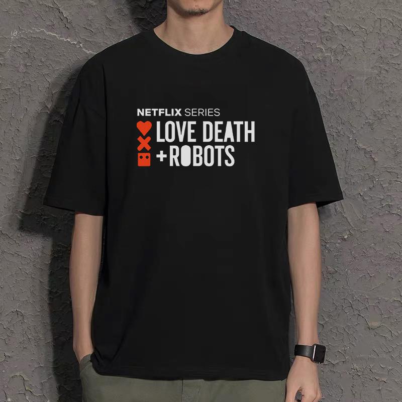 

Улица Цицзе Любовь Смерть и Роботы Мужская футболка с коротким рукавом Любовь Смерть и Кималан Американская Драма Футболка Футболка Топ 4XL