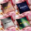 Citizen Cushion Cover Anti-dustmite Pillowcase Invisible Zipper Silky Short Plush Sofa Cushion Cover