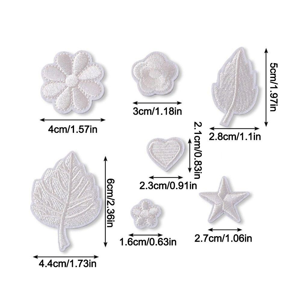 Toppe Fiore Foglie Riparazione Abbigliamento Applicazioni Senza Cuciture Adesivi Tessuto Vestiti Ricamo Riparazione Buchi Toppe Tessuto