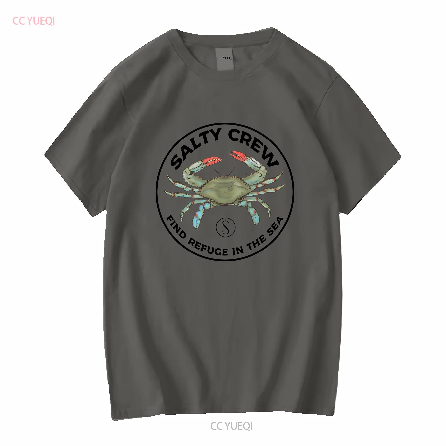 

Salty Crew Blue Crabber Premium SS T Shirt long or short sleeves vintage Washed graphic Comfortable Unisex streetwear Stretched 4XL