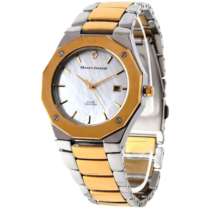 

[Mauro Gerardi] watch solar 1P diamond tungsten calendar MJ032-2 gold