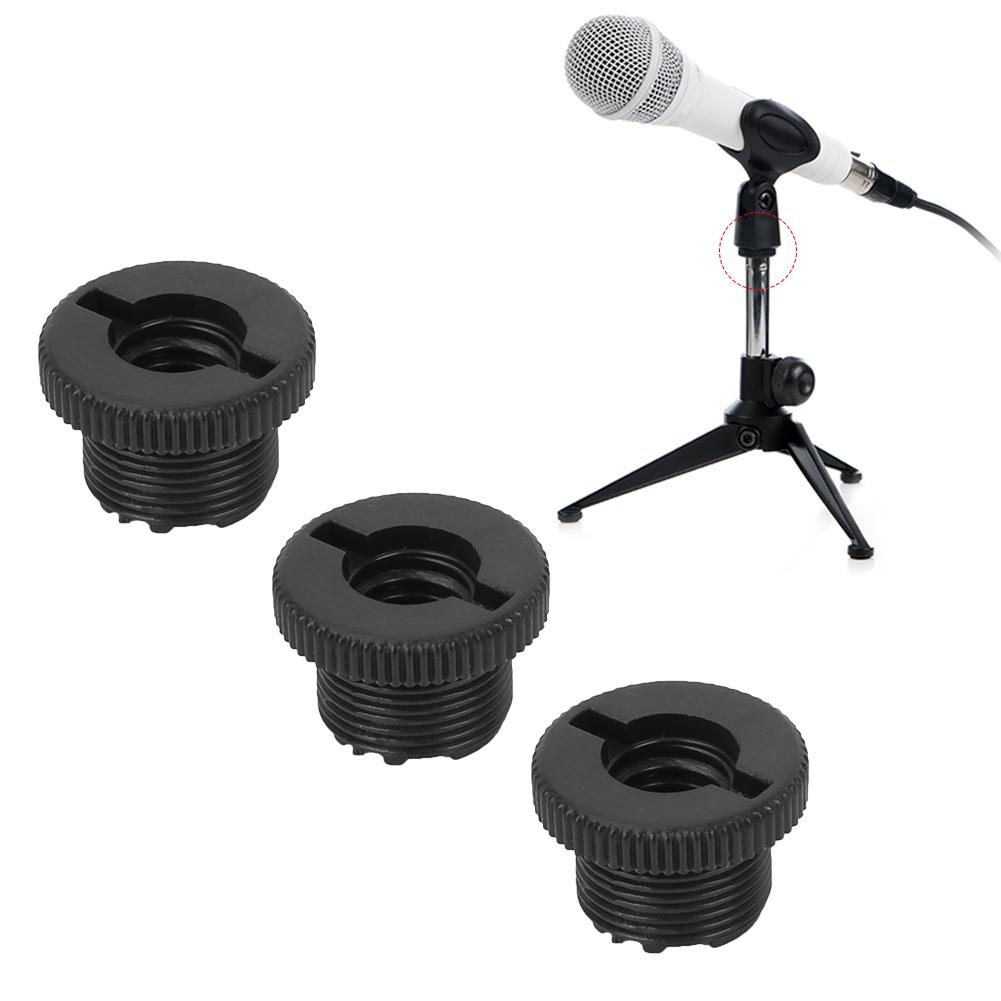 10 PCS Plastic Shock Proof 5 8  Male to 3 8  Female Screw Thread Adapter for Microphone Stand