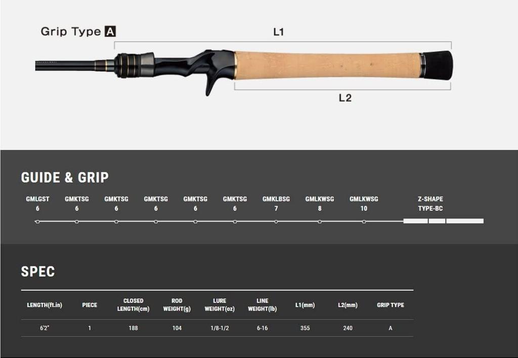 Tailwalk rod full range C62ML ('22 model)